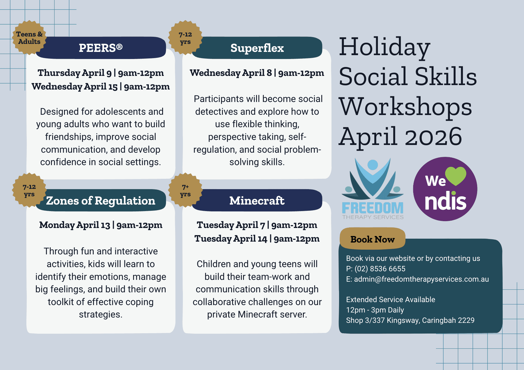 Screenshot 2026-03-10 at 10.15.16 am Social workshop timetable